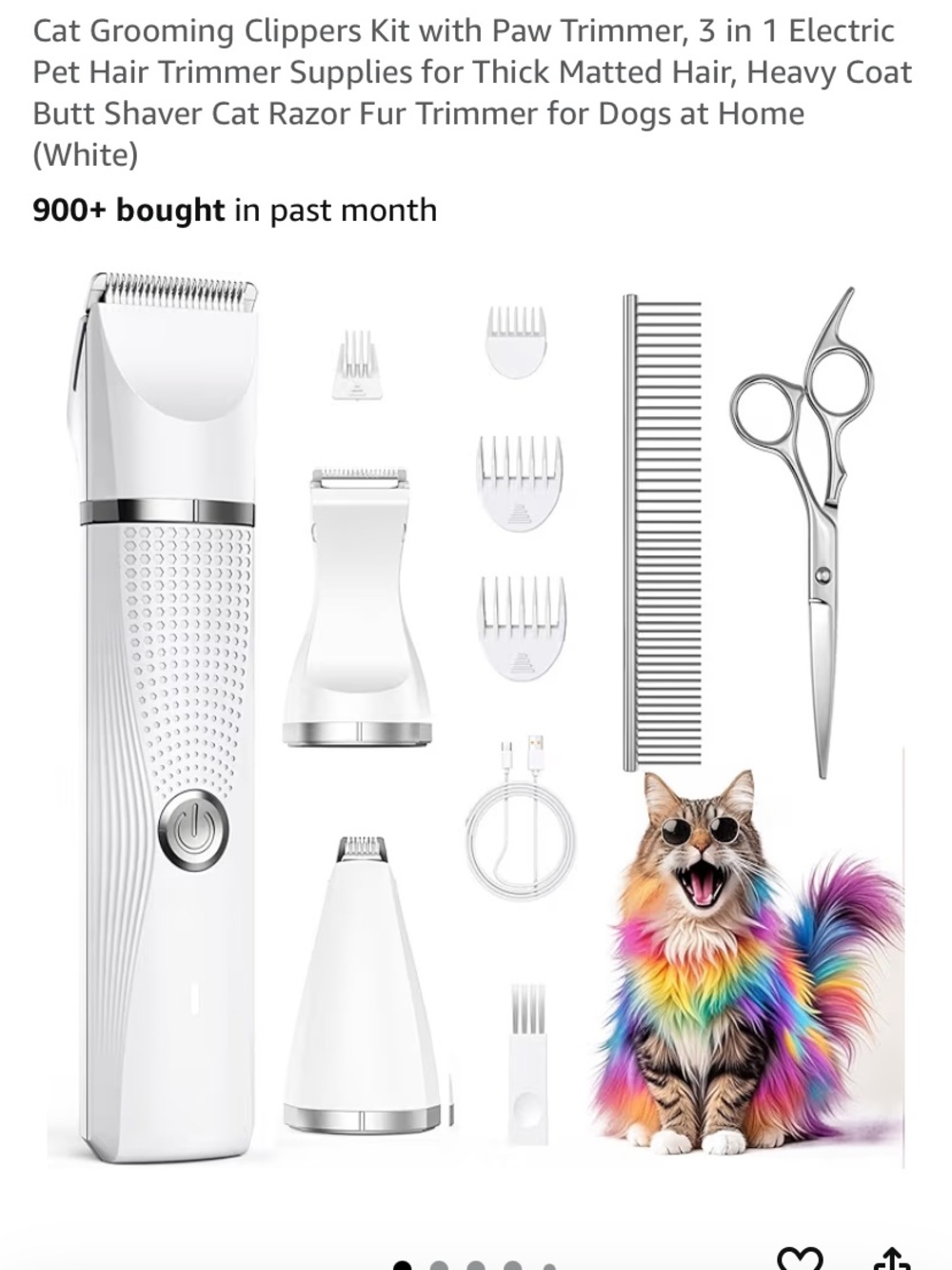 Amazon Orange Cat Grooming Kit